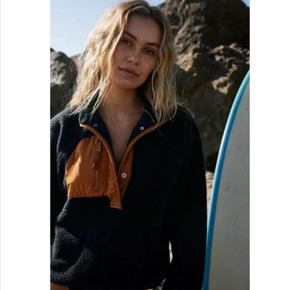 FP Movement Hit The Slopes Colorblock Fleece Pullover Small - Picture 13 of 16